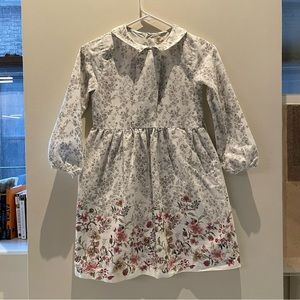 Olive Juice dress, floral, long-sleeved, 60% cotton, 40% polyester